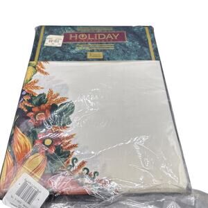 Tobin "Holiday" brand tablecloth Autumn Or Thanksgiving Theme 60” X 48” Oval